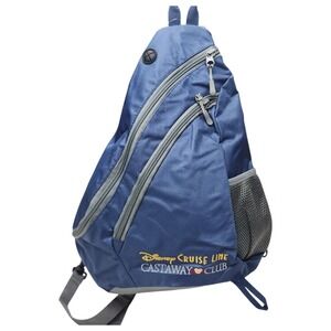 NEW Disney Cruise Line Castaway Club Sling Backpack Blue Travel‎ Bag